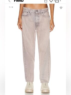 R13 Boyfriend Jean in Sunfade Mauve 27